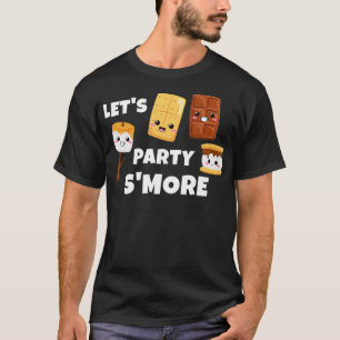 Camiseta S'mores Marshmallow acampando o Partido do Vamos K