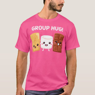 Camiseta S'Mores Marshmallow Funny Smores Camping Group Hu