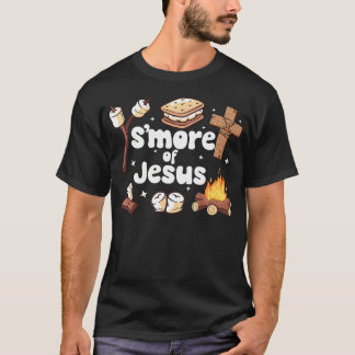 Camiseta S'Mores Of Jesus Campfire Jesus Camping Smores Chr