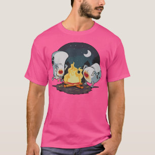 Camiseta Smores S'Mores Marshmallow Campfire Camping Roasti