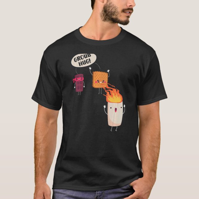 Camiseta Smores S'mores Marshmallow Camping Roasting Bonfir (Frente)