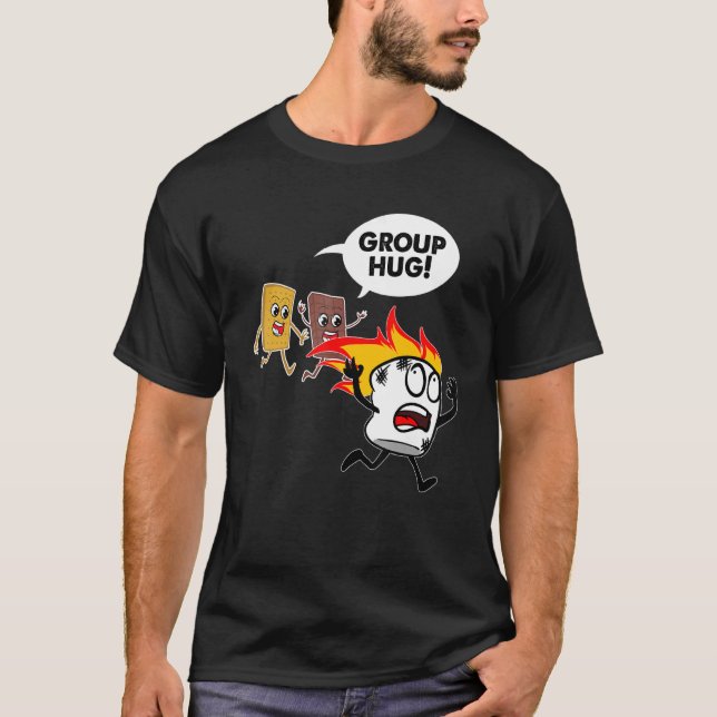 Camiseta Smores S'mores Marshmallow Camping Roasting Bonfir (Frente)