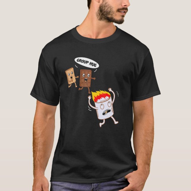 Camiseta Smores S'mores Marshmallow Camping Roasting Bonfir (Frente)