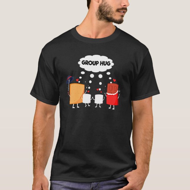 Camiseta Smores S'mores Marshmallow Camping Roasting Bonfir (Frente)