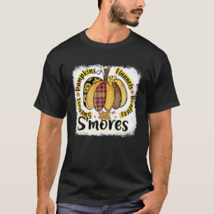 Camiseta S'mores Sweater Pumpkins Flannels Bonfire outono