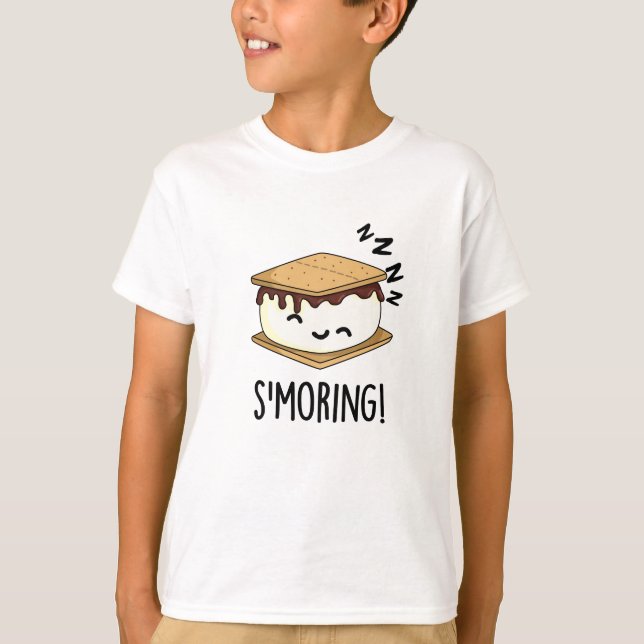 Camiseta Smorny Smore Puns Engraçado (Frente)