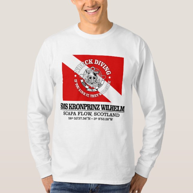 Camiseta SMS Kronprinz Wilhelm (melhores destroços) (Frente)