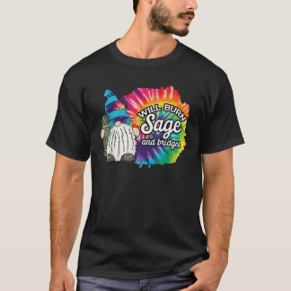 Camiseta Smudging Queimará Sabugueiro e Pontes Gnome Tie Dy