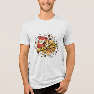Camiseta Snack-cidente – Estilo de Rua de Colisão Caótica d