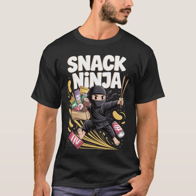 Camiseta Snack Ninja – Angriff der Leckereien (Frente)