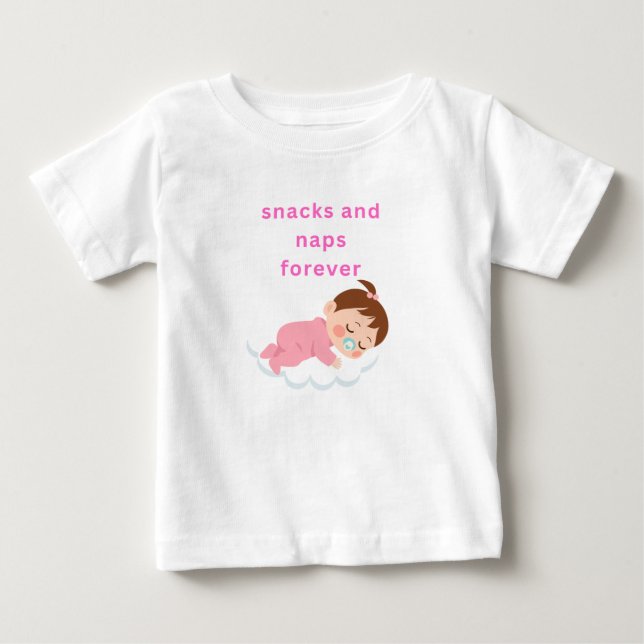 Camiseta snacks e soneca (Frente)
