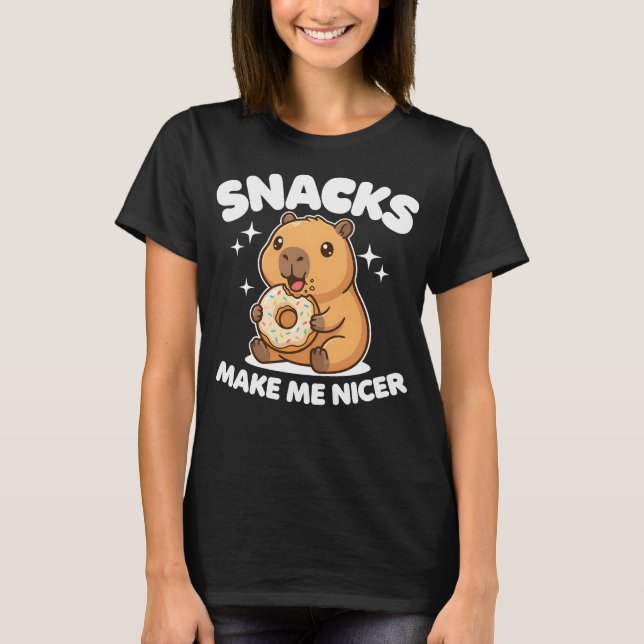Camiseta Snacks Make Me Nicer (Frente)