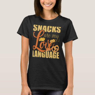 Camiseta Snacks São A Minha Língua De Amor Cobra A Cota Do 