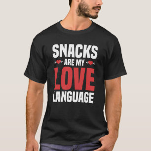 Camiseta Snacks São Minha Língua De Amor
