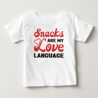 Camiseta Snacks São Minha Língua De Amor, Lanches
