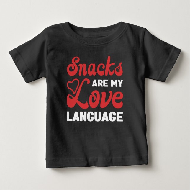 Camiseta Snacks São Minha Língua De Amor, Lanches (Frente)