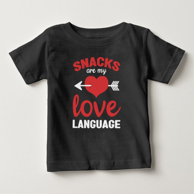 Camiseta Snacks São Minha Língua De Amor, Lanches (Frente)