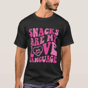 Camiseta Snacks São Minha Língua De Amor, Toddler Engraçado