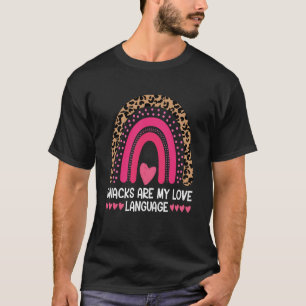 Camiseta Snacks são Minha Linguagem Do Amor Snacks Comida A