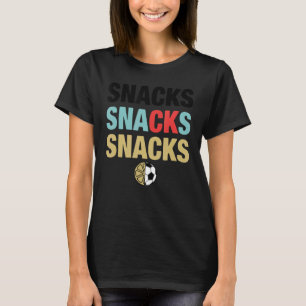 Camiseta Snacks Snacks Snacks Futebol Gráfico de Futebol