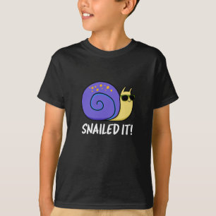 Camiseta Snail Engraçado Pun Escuro BG