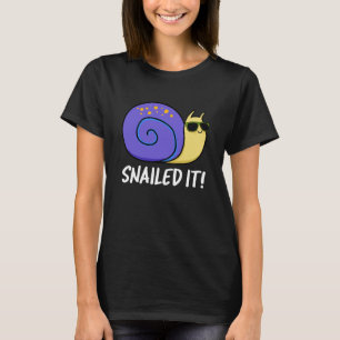 Camiseta Snail Engraçado Pun Escuro BG