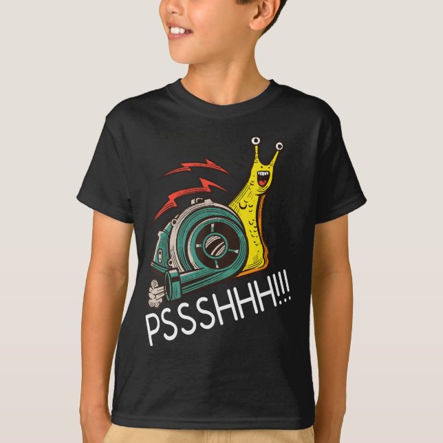 Camiseta Snail Funny Turbo Boost Racing Pshh (Frente)