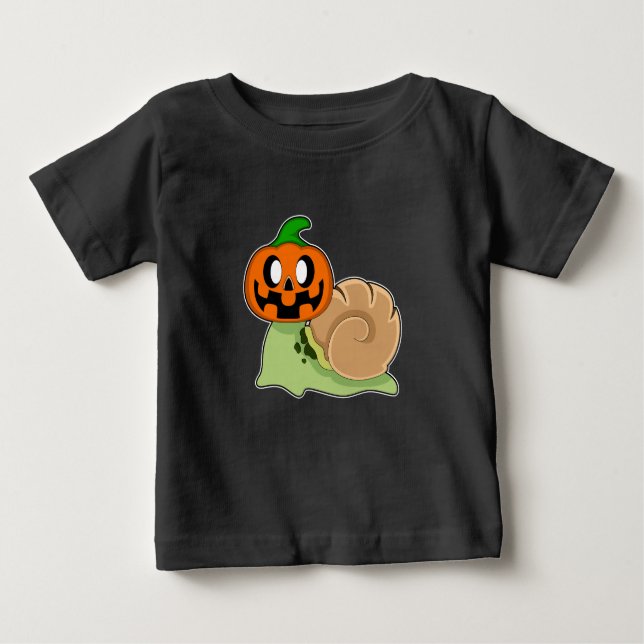 Camiseta Snail Halloween Pumpkin (Frente)