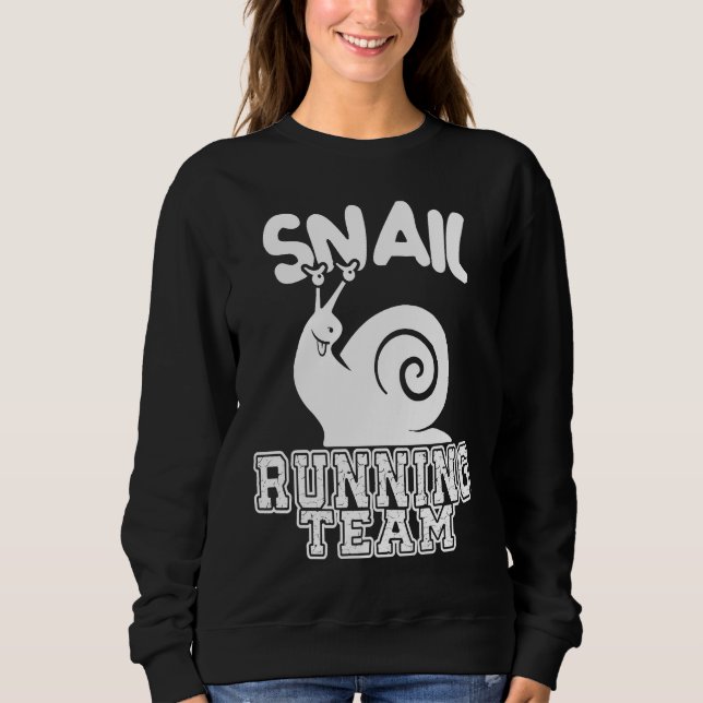 Camiseta Snail Running Team  Sarcastic Runners Workout Lazy (Frente)