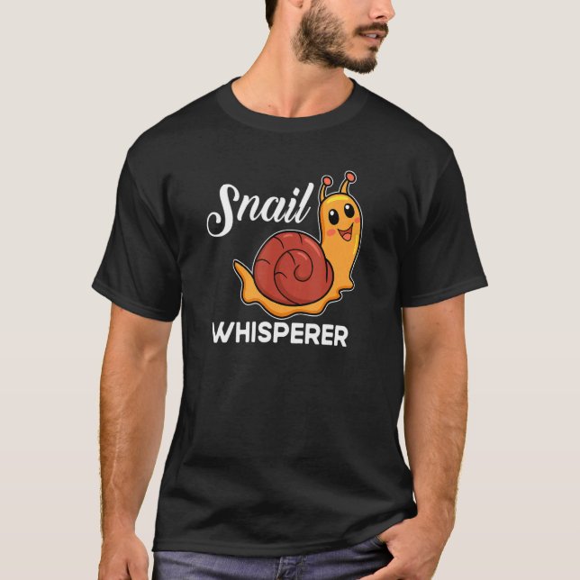 Camiseta Snail   Snail Present  Snail Whisperer (Frente)