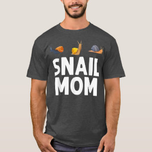Camiseta Snails Design For Mom Women Slow Gastropod Slug An
