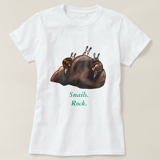 Camiseta Snails Rock (Frente do Design)
