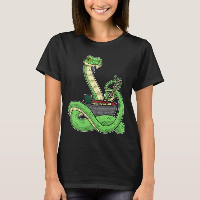 Camiseta Snake Cook Ramen Cooking (Frente)