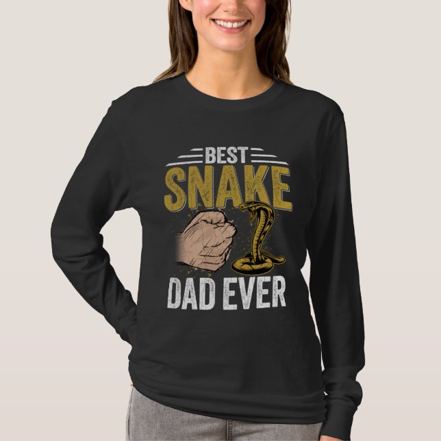 Camiseta Snake Dad  Reptiles  Pet Reptile Owner Graphic (Frente)
