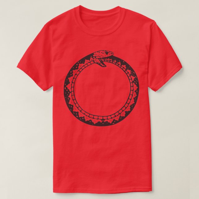 Camiseta Snake eating its own tail  (2)  (Frente do Design)