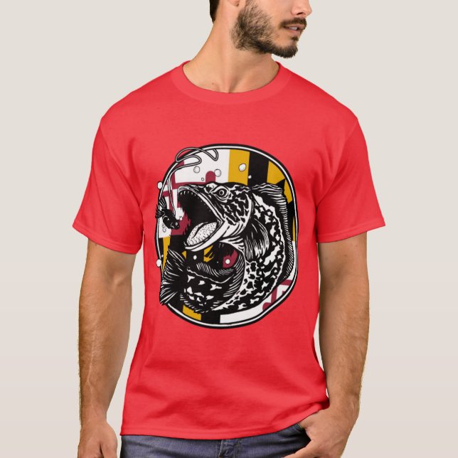 Camiseta Snakehead Fishing Maryland Oversized (Frente)