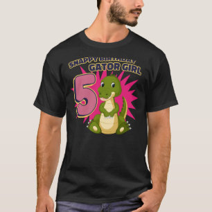 Camiseta Snappy 5 Birthday Gator Girl
