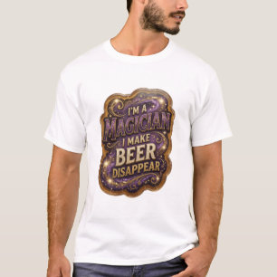 Camiseta Snappy EU SOU UM MAGO FAÇO A CERVEJA DESAPARECER