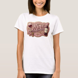Camiseta Snappy Gold WINE FIXES EVERYTHING Stateme