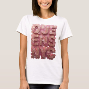 Camiseta Snappy Rosa QUEENS NYC Design Ousado