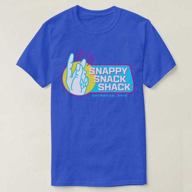 Camiseta Snappy Snack Shack (Frente do Design)