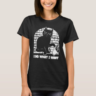 Camiseta Snarky Cat Sarcastic Sarcasm Rude Ironia Eu Faço O