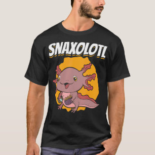 Camiseta Snaxolotl Anfíbio Mexicano Snacks Axo