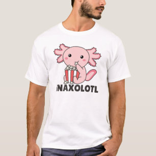 Camiseta Snaxolotl Axolotl Amante Animais Doce Pipoca