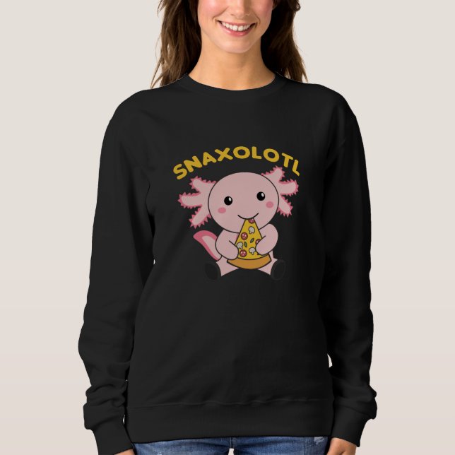 Camiseta Snaxolotl Axolotl Lover Cute Animais Pizza (Frente)