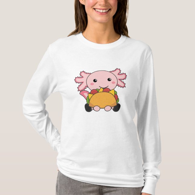 Camiseta Snaxolotl Axolotl Tacco Amantes de Animais Doentes (Frente)