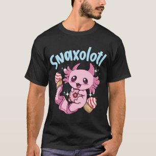 Camiseta Snaxolotl Funny Axolotl Sweets Desserts Pun