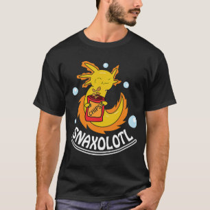 Camiseta Snaxolotl Snack Axolotl Dourado Boys Meninas