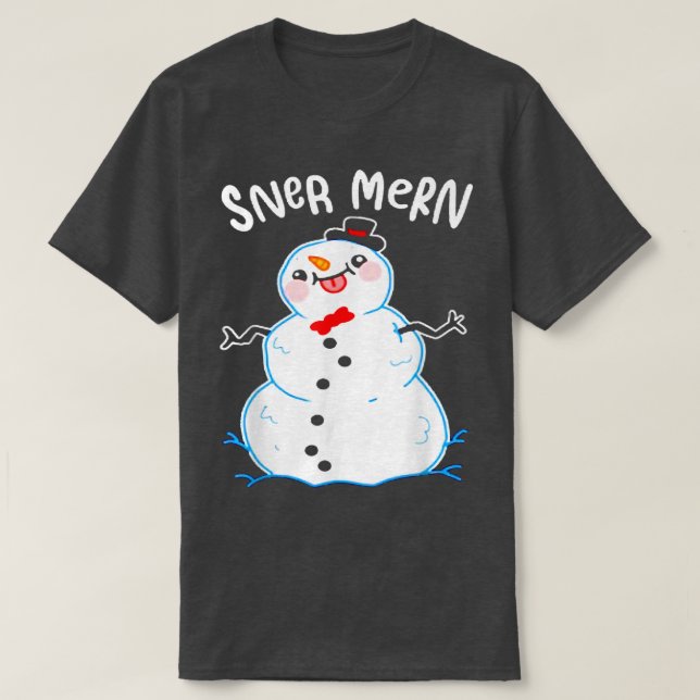 CAMISETA SNER MERN DERPY SNOW MAN (Frente do Design)