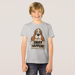 Camiseta Sniff Happens – Basset Hound Triste